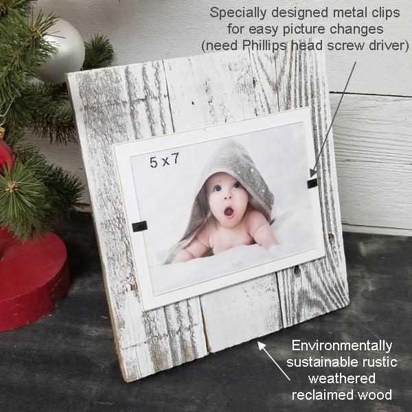 triple wood Friends frame - Holds one 5x7 and two 4x6 photos