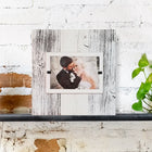 White Washed Coastal Farmhouse Style Rustic Reclaimed Wood Picture Frames for 4x6 or 5x7 Pictures - Beach Frames