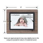 Rustic Reclaimed Wood Picture Frame for 4x6 Picture - Beach Frames
