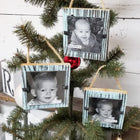 Picture Frame Reclaimed Wood Christmas Ornament Sets - Beach Frames