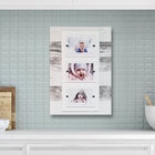 Cape Cod Style Triple 4x6 or 5x7 Cape Cod Coastal Style Reclaimed Wood Picture Frame - White Washed - Beach Frames