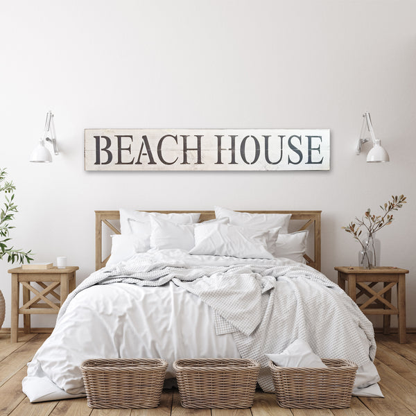 Custom Rustic Wood Beach House Signs & Wall Art