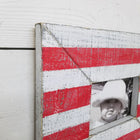 American Flag Modern Farmhouse Thick Rustic Wood Picture Frame Set - - Beach Frames