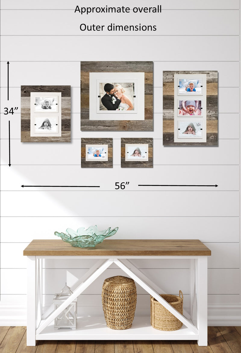 Modern Rustic Gallery Wall Picture Frame Collage