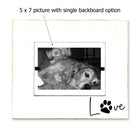 Dog Lovers Love Note Whimsical Distressed Wood Picture Frame with Paw Print | Gift for Dog Owner | Pet Loss Gift | Mans Best Friend Gift - Beach Frames