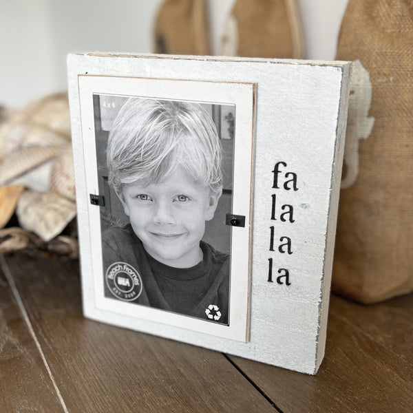 Christmas Decor Photo Frame With FaLaLaLaLa | Modern Farmhouse XMAS - Beach Frames