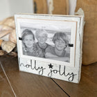 ALL NEW Christmas Tabletop Decorative Photo Frame Holly Jolly | Modern Farmhouse XMAS - Beach Frames