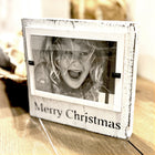 ALL NEW Shabby Chic White Merry Christmas Decorative Wood Sign Photo Frame - Beach Frames