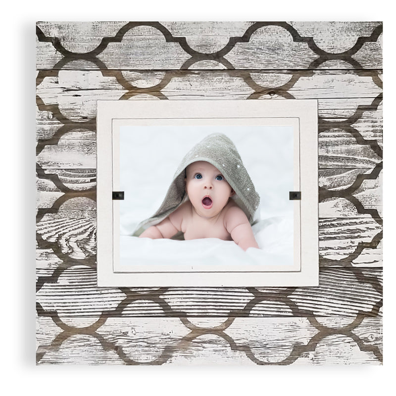 Farmhouse Tile Wall Collage White Washed Farmhouse Rustic Wood Picture Frames for 8x10 or 11x14 Pictures - Beach Frames