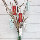 Set of Wooden Christmas Ornaments with FAITH | Shabby Chic Farmhouse - Beach Frames