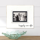 Happily Ever After Love Note Whimsical Distressed Wood Picture Frame for Wedding | Anniversary Gift Frame | Vow Renewal Gift | Wedding Gift - Beach Frames
