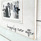 Happily Ever After Love Note Whimsical Distressed Wood Picture Frame for Wedding | Anniversary Gift Frame | Vow Renewal Gift | Wedding Gift - Beach Frames