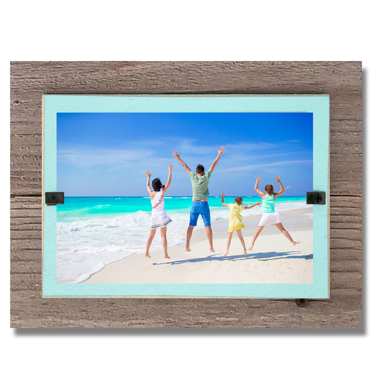 Beach & Coastal Theme White Reclaimed Wood Picture Frames for 4x6