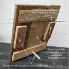 Traditional Rustic Reclaimed Wood Picture Frames for 4 x 6 or 5 x 7 Pictures - tabletop or standing - Beach Frames