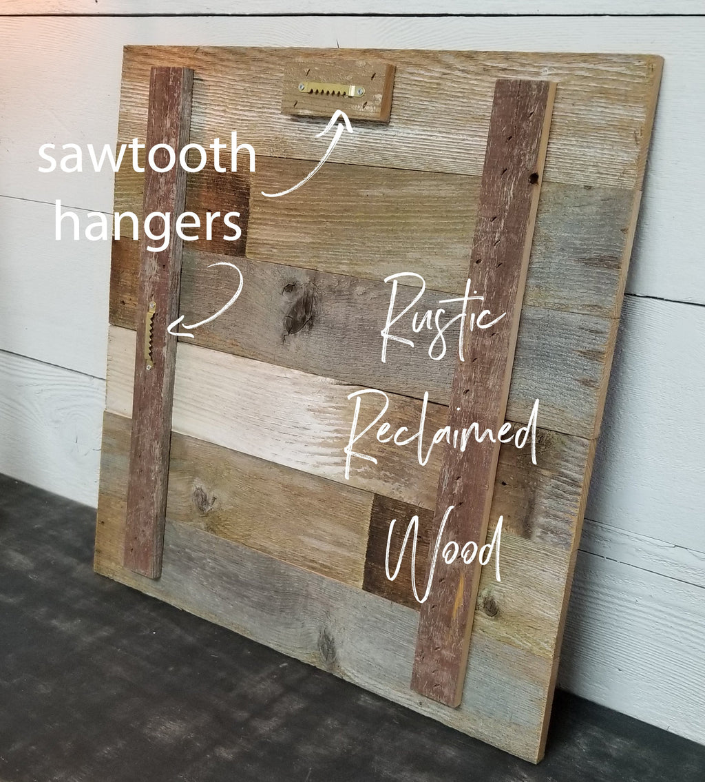 Traditional Rustic Reclaimed Wood Picture Frame