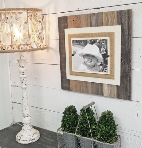 Traditional Rustic Reclaimed Wood Picture Frame | 8x10 or 11x14 picture