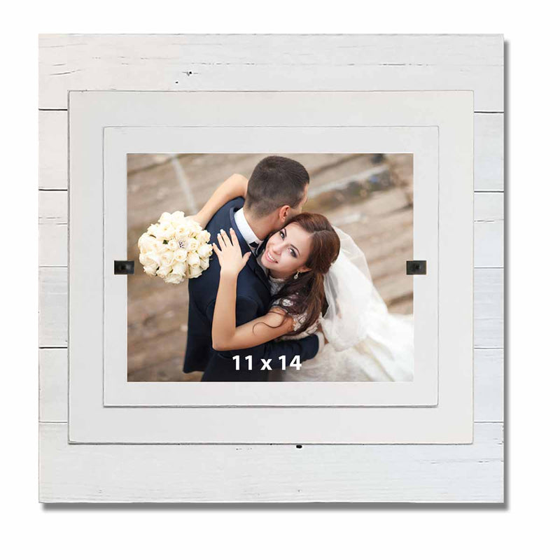White Shiplap Picture Frame, 4x6