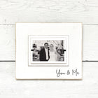 You & Me Love Note Whimsical Distressed Wood Picture Frame for Loved One | Anniversary Gift Frame | Engagement Gift | Just you and Me - Beach Frames