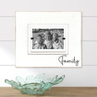 Family Love Note Whimsical Modern Farmhouse Collage Picture Frame | Wall Frame for Family Portrait - Beach Frames