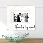 From This Day Forward Love Note Whimsical Modern Farmhouse Collage Picture Frame | Wedding Portrait Picture Frame - Beach Frames