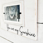 You are My Sunshine Love Note Whimsical Distressed Wood Picture Frame for Loved One | Anniversary Gift Frame | Engagement Gift | Just you and Me - Beach Frames